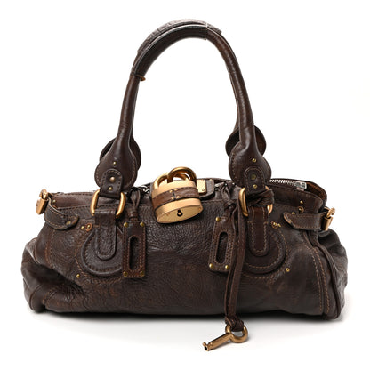 Chloe Calfskin Medium Paddington Satchel Chocolate 1 of 9