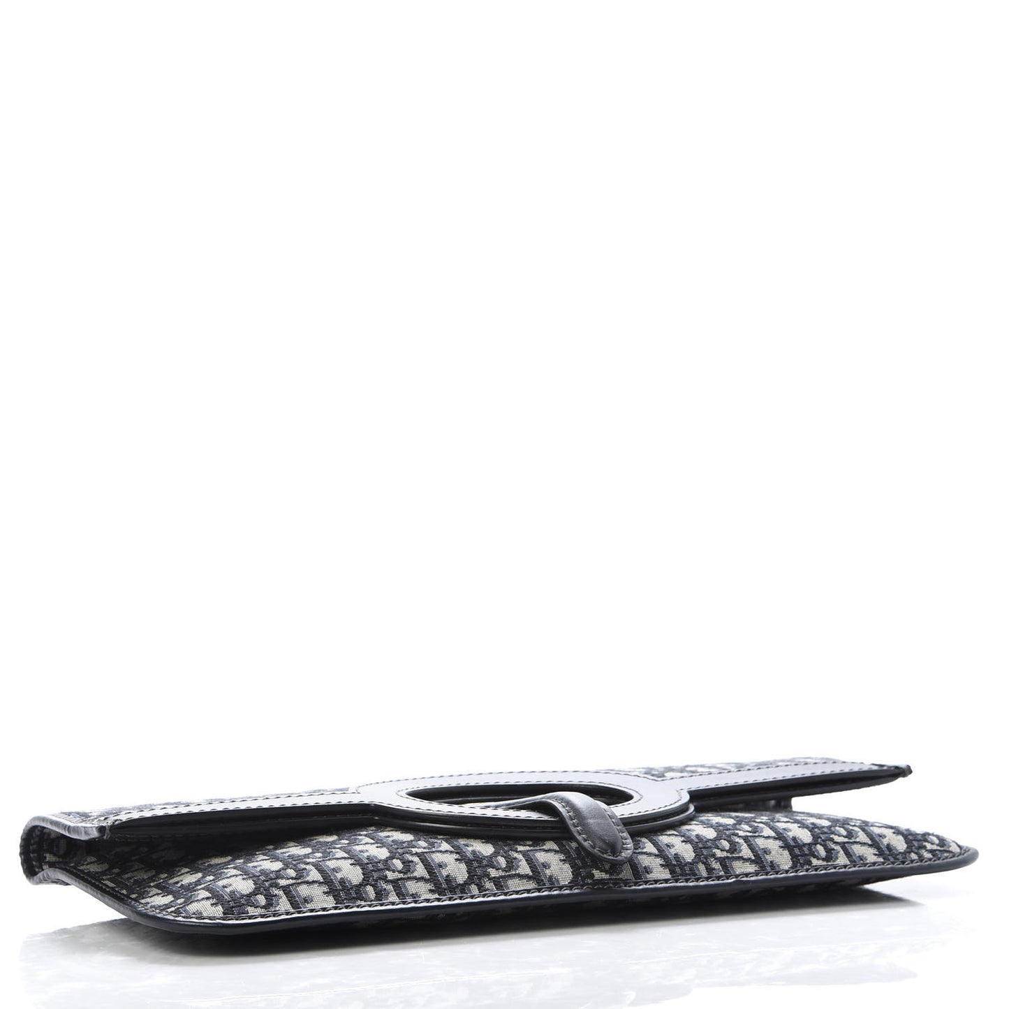 Oblique Fold Over Clutch Blue