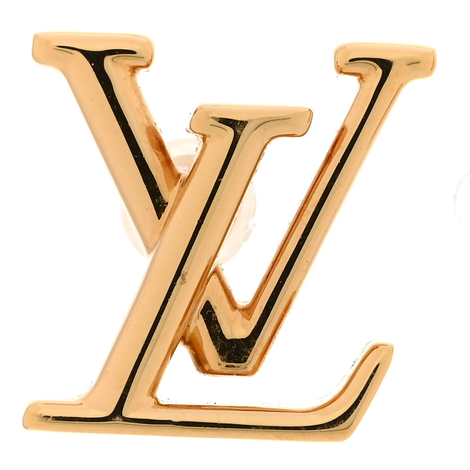 Louis Vuitton Metal LV Iconic Earrings Gold 6 of 7