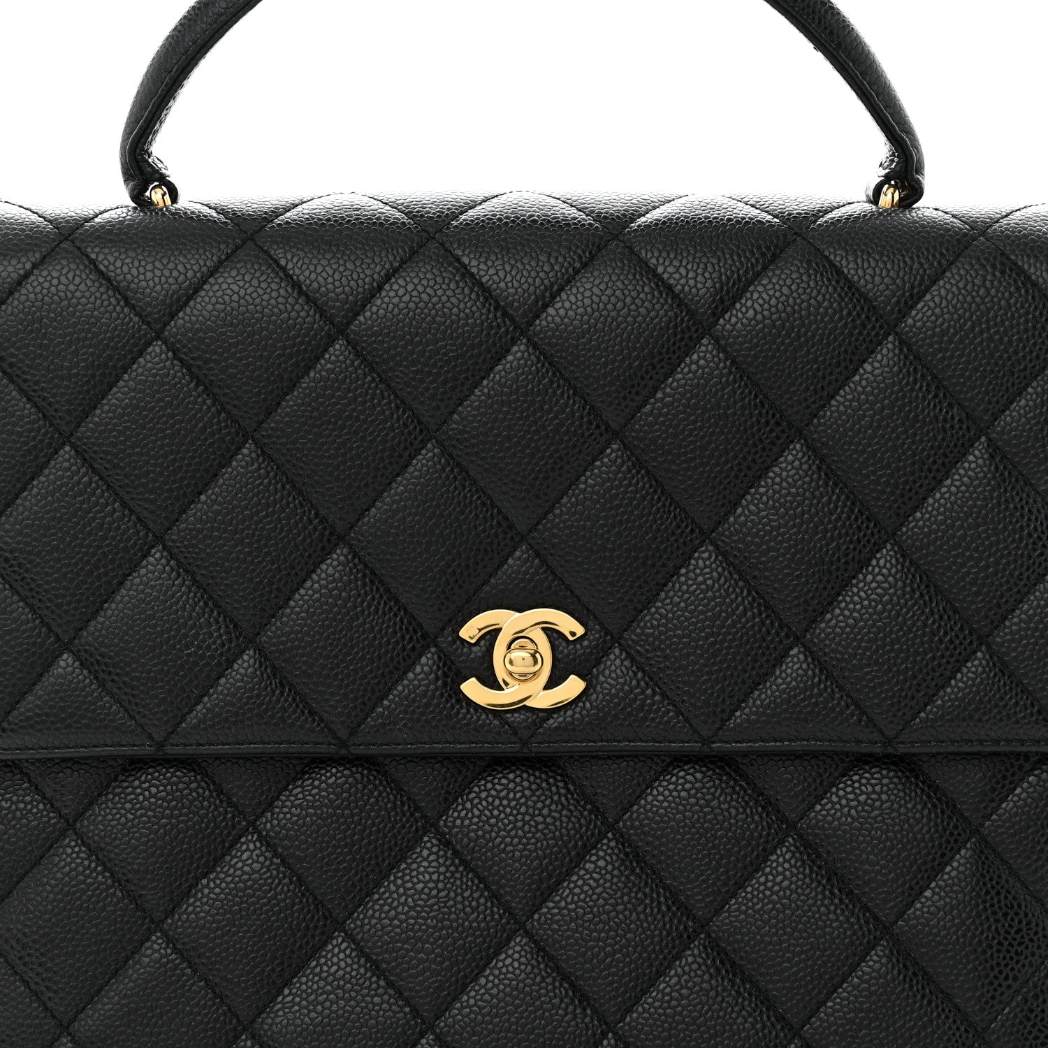 Chanel Caviar Quilted Jumbo Kelly Flap Black 8 of 16