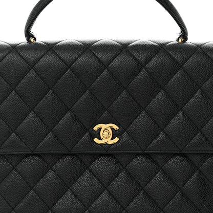 Chanel Caviar Quilted Jumbo Kelly Flap Black 8 of 16