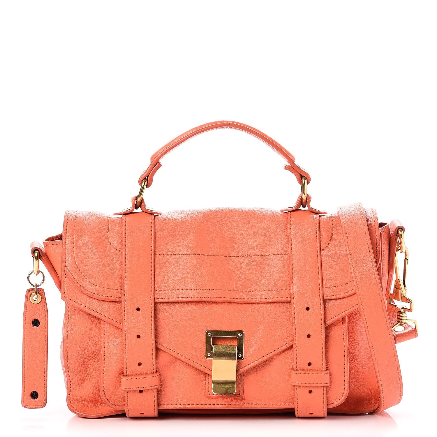 Proenza Schouler Lambskin Tiny PS1 Satchel Grapefruit 1 of 9