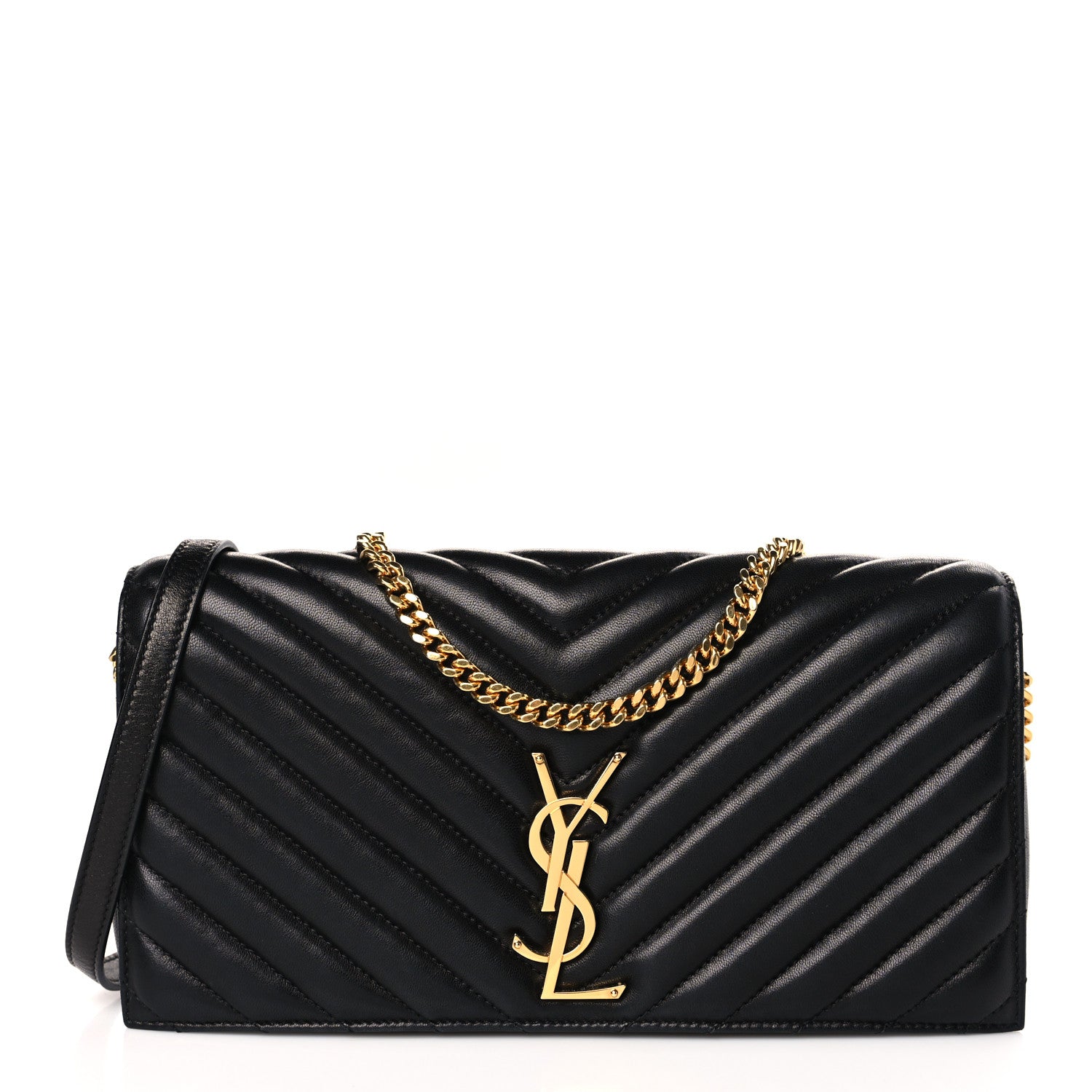 Saint Laurent Lambskin Matelasse Monogram Kate 99 Black 1 of 9