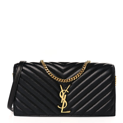 Saint Laurent Lambskin Matelasse Monogram Kate 99 Black 1 of 9