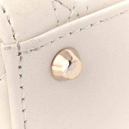 Christian Dior Lambskin Cannage Mini Lady Dior Latte 13 of 14