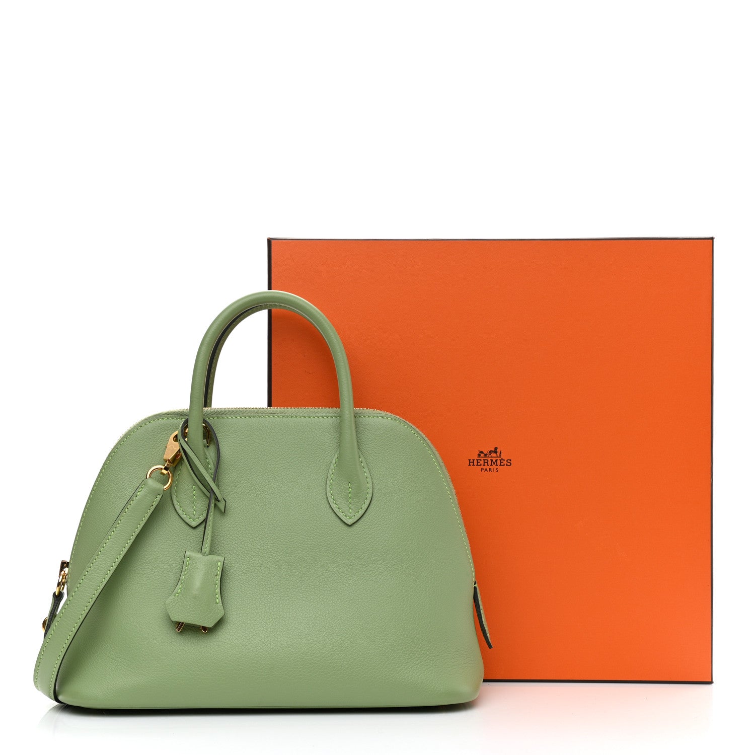 Hermes Evercolor 1923 Bolide 25 Vert Criquet 10 of 10