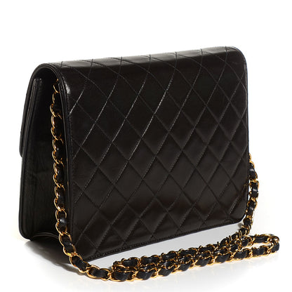 Chanel Lambskin Quilted Small Single Flap Black 3 of 9