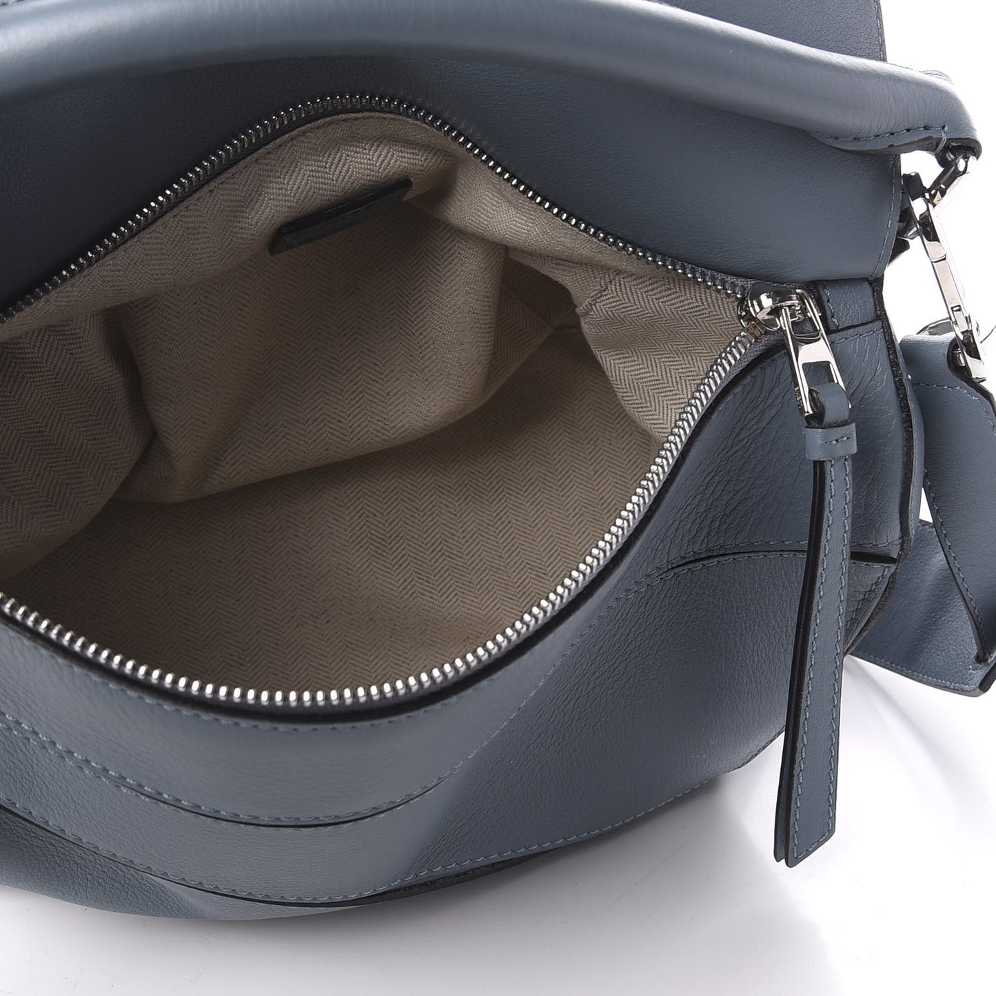 Calfskin Medium Puzzle Bag Stone Blue