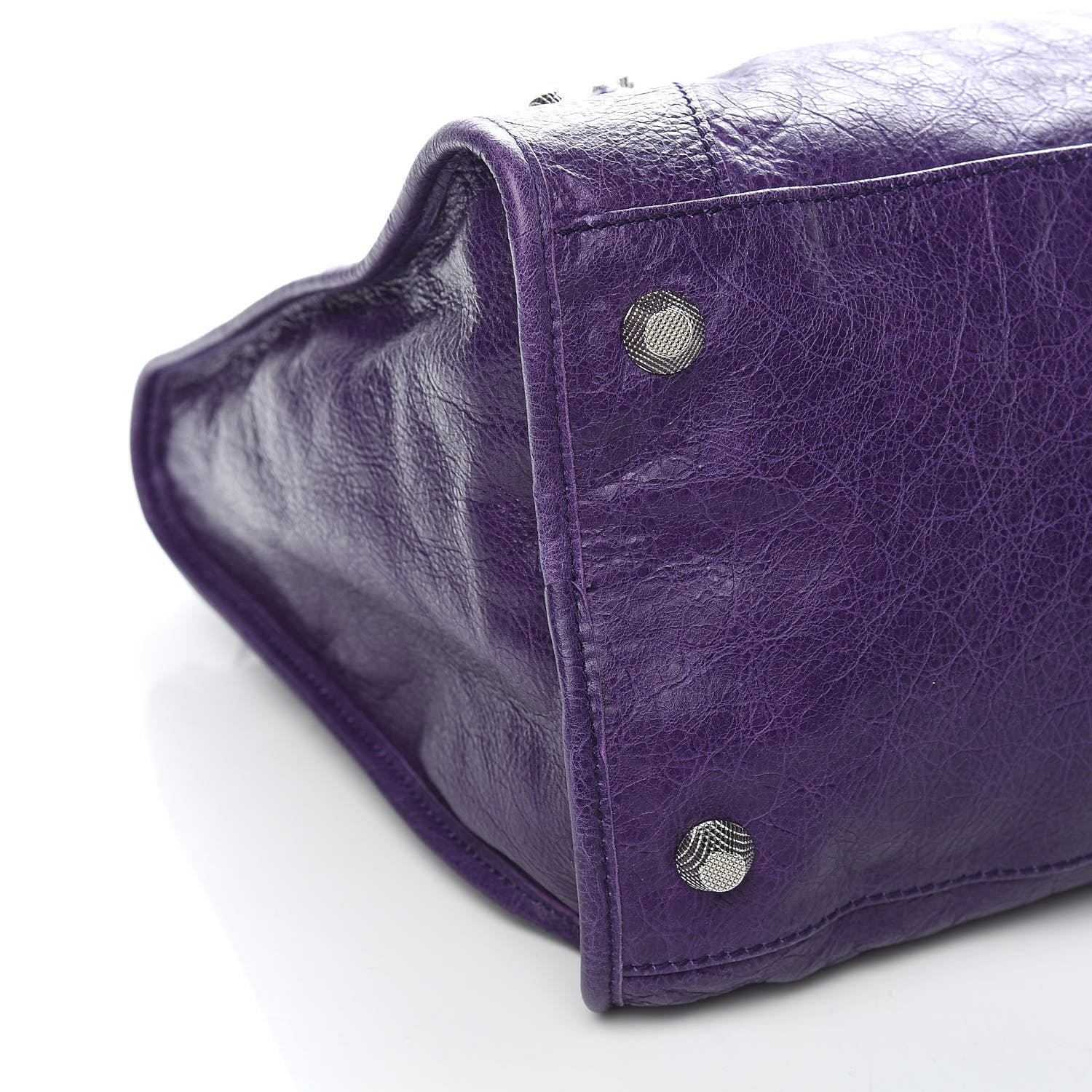 Balenciaga Agneau Giant 12 Silver Hardware Work Dark Violet 8 of 10