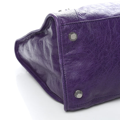 Balenciaga Agneau Giant 12 Silver Hardware Work Dark Violet 8 of 10
