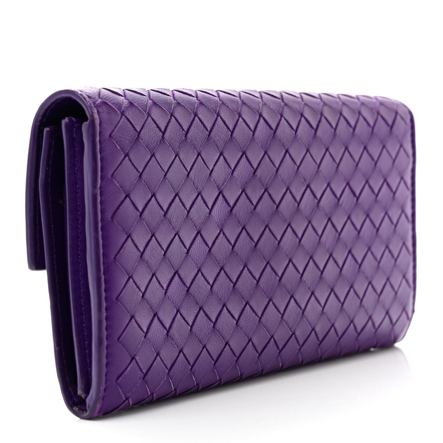 Bottega Veneta Nappa Intrecciato Continental Flap Wallet Anemone 3 of 14