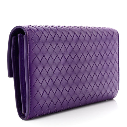 Bottega Veneta Nappa Intrecciato Continental Flap Wallet Anemone 3 of 14