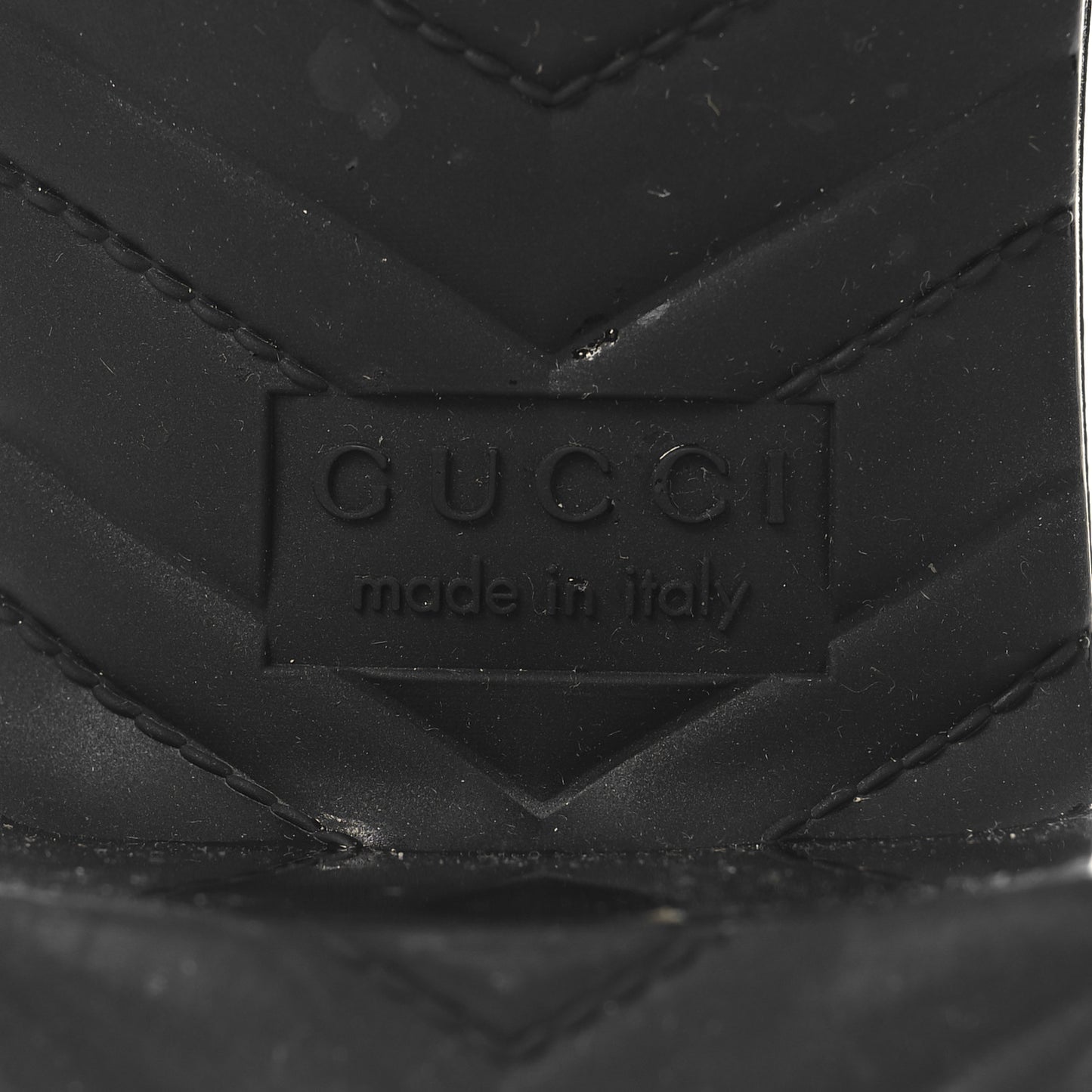 Rubber Gucci Logo Womens Platform 20/60mm Slide Sandals 37 Black