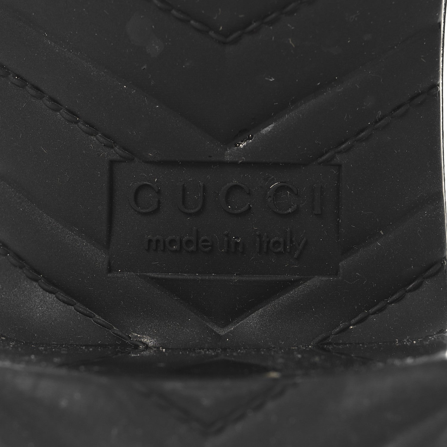 Gucci Rubber Gucci Logo Womens Platform 20/60mm Slide Sandals 37 Black 8 of 9