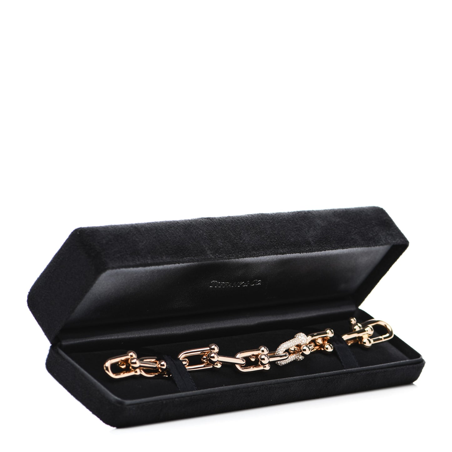 18K Rose Gold Diamond Large HardWear Link Bracelet