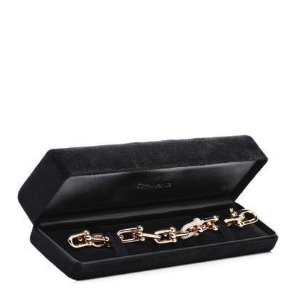 Tiffany 18K Rose Gold Diamond Large HardWear Link Bracelet 4 of 4