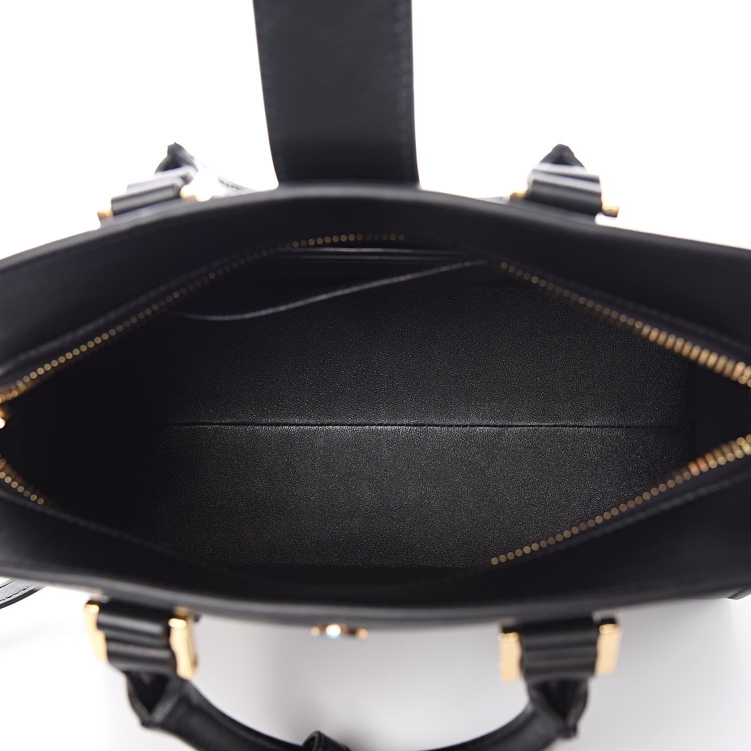 Saint Laurent Calfskin Monogram Baby Cabas Black 5 of 10