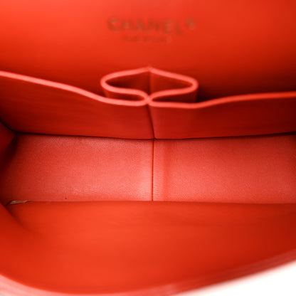 Chanel Pearly Caviar Quilted Jumbo Double Flap Orange 5 of 11