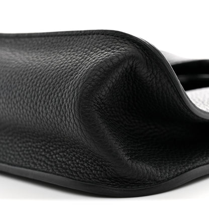 Hermes Taurillon Clemence Halzan 31 GM Black 9 of 10