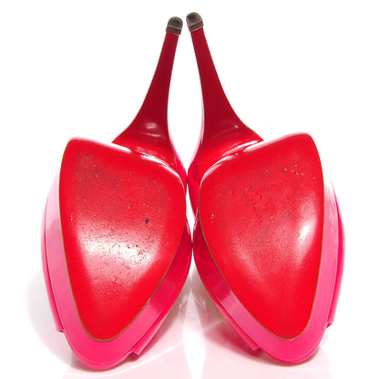 Christian Louboutin Patent Lady Peep 150 Pumps 40 Grenadine 5 of 7