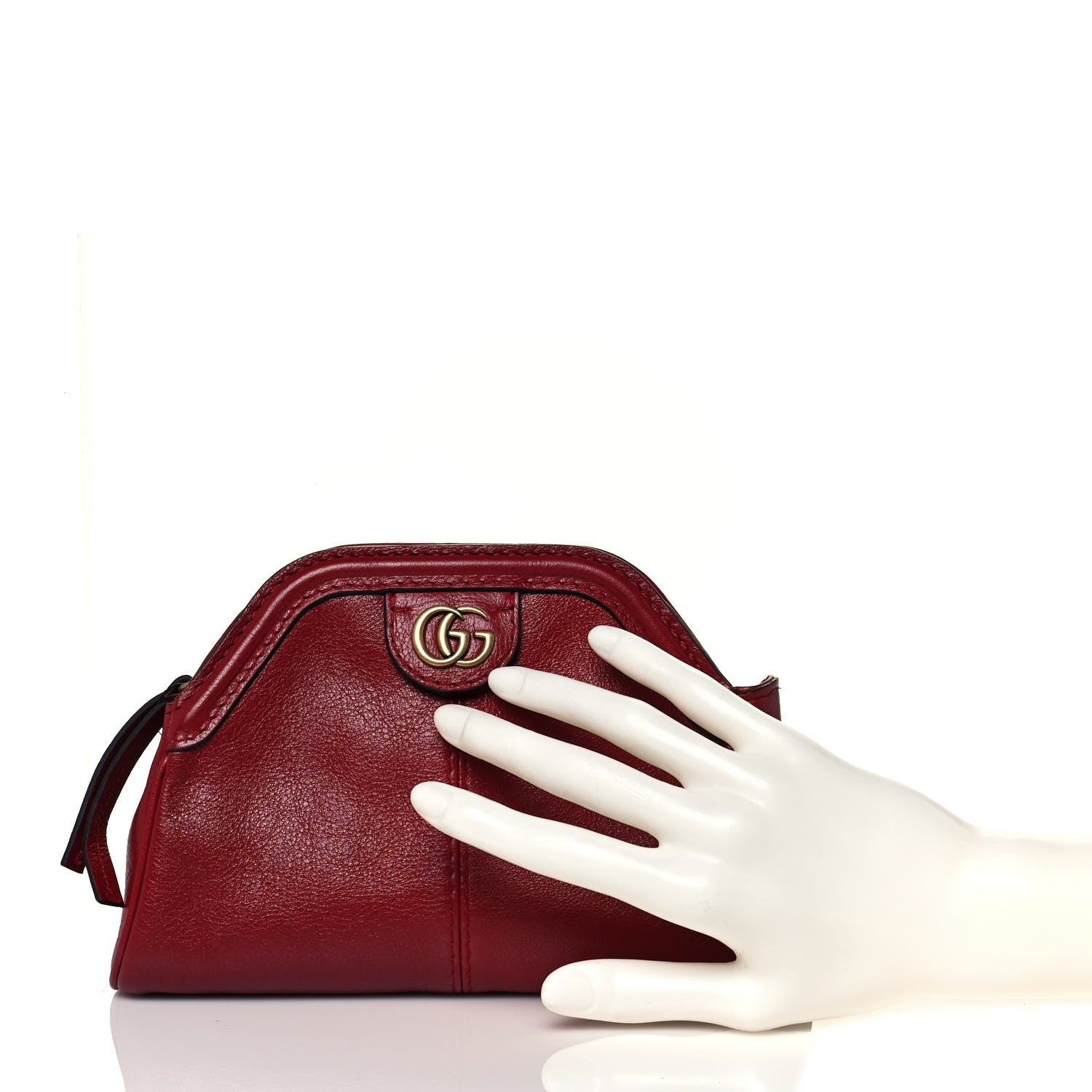 Gucci Piuma Lux Calfskin Re(Belle) Clutch Romantic Cerise 1 of 13