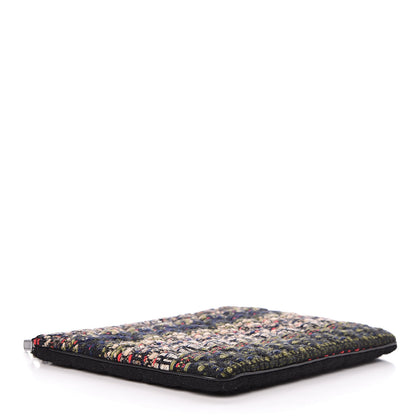 Chanel Tweed Quilted Medium Cosmetic Case Black 4 of 8