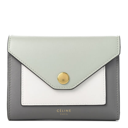 Celine Smooth Calfskin Pocket Card Holder Jade 1 of 9