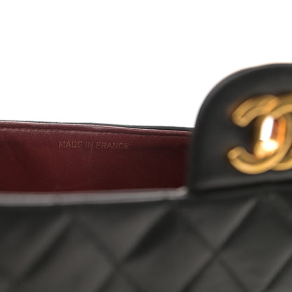 Chanel Lambskin Quilted Medium Double Flap Black 6 of 12