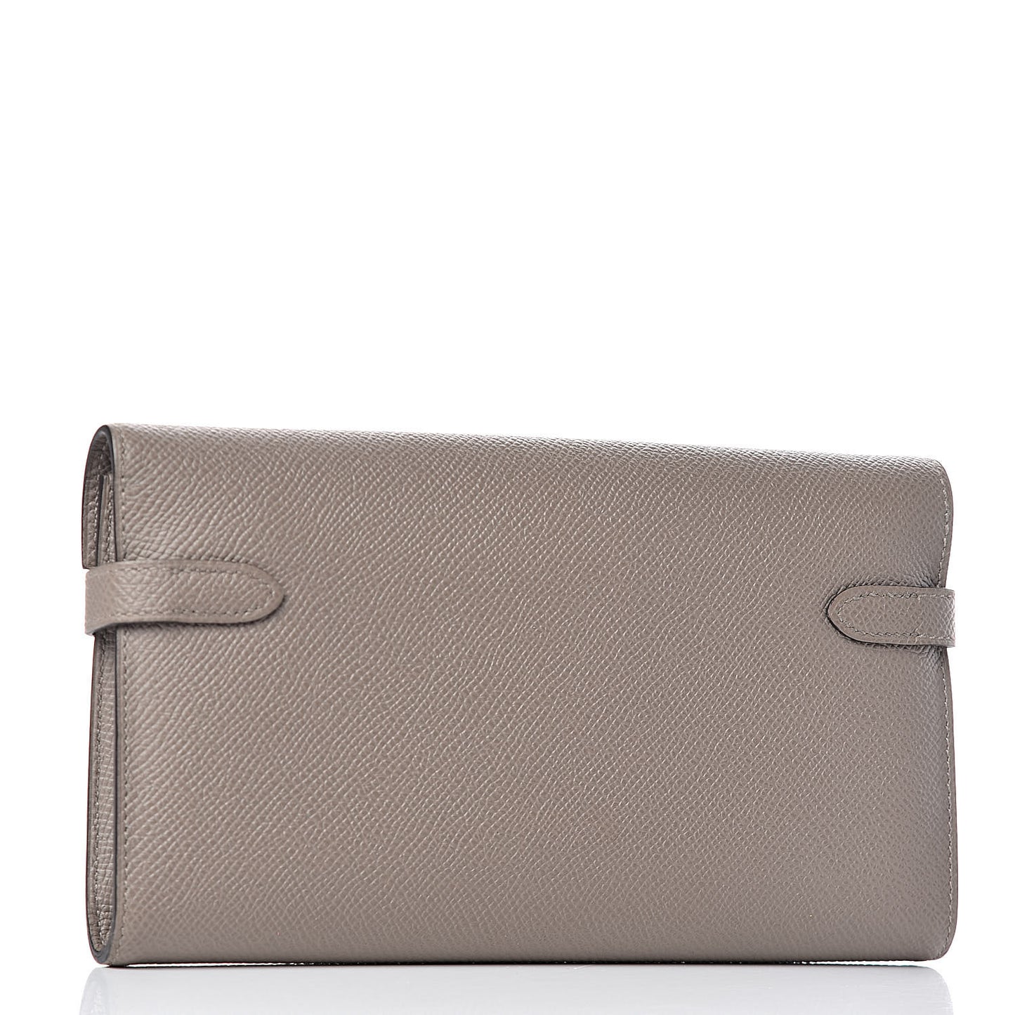 Epsom Kelly Longue Wallet Gris Asphalte