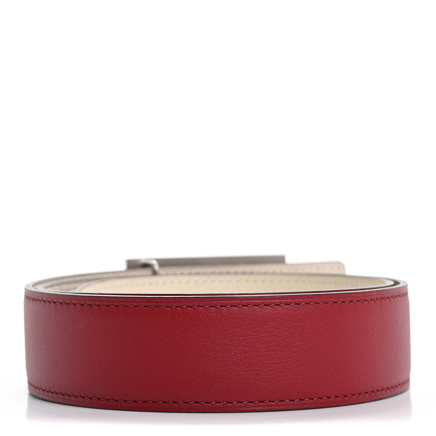 Epsom Swift 24mm Collier De Chien CDC Belt 75 30 Craie Rouge Grenat