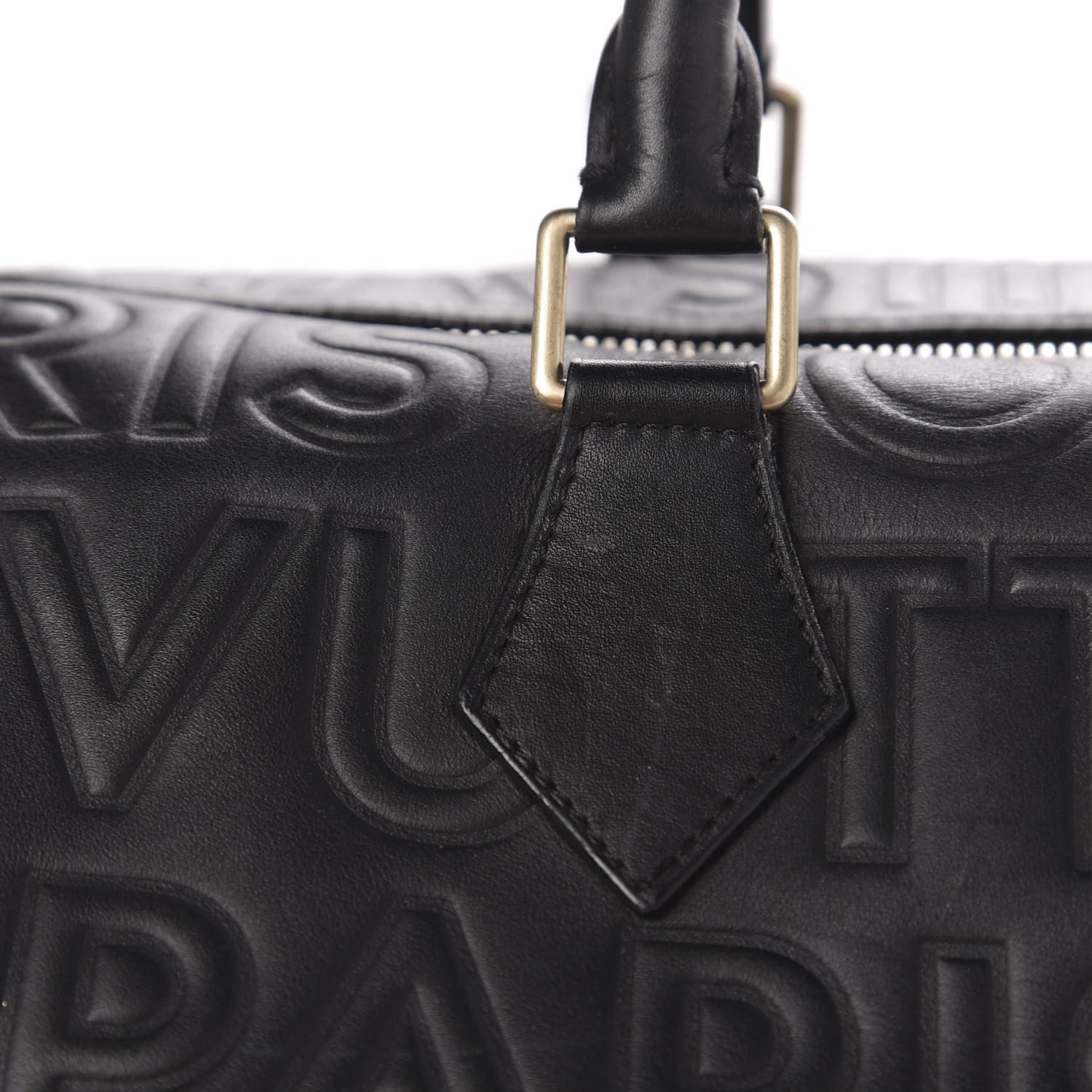 Calfskin Embossed Speedy Cube 30 Black
