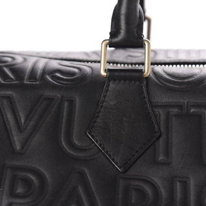 Louis Vuitton Calfskin Embossed Speedy Cube 30 Black 11 of 16
