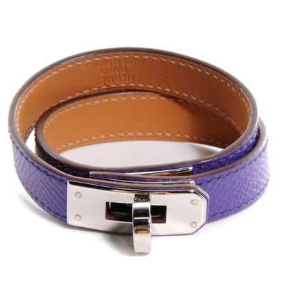 Hermes Epsom Kelly Double Tour Bracelet Crocus Purple Small 1 of 6