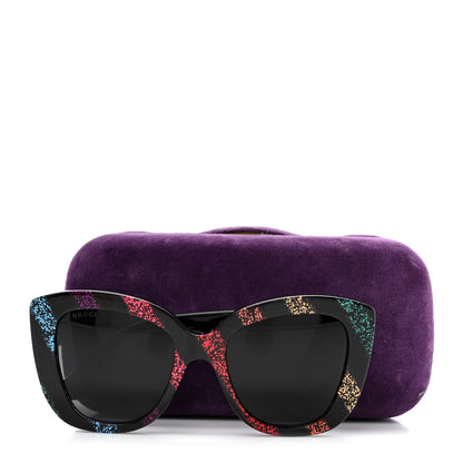 Gucci Acetate Glitter Sunglasses GG0327S Black 8 of 8
