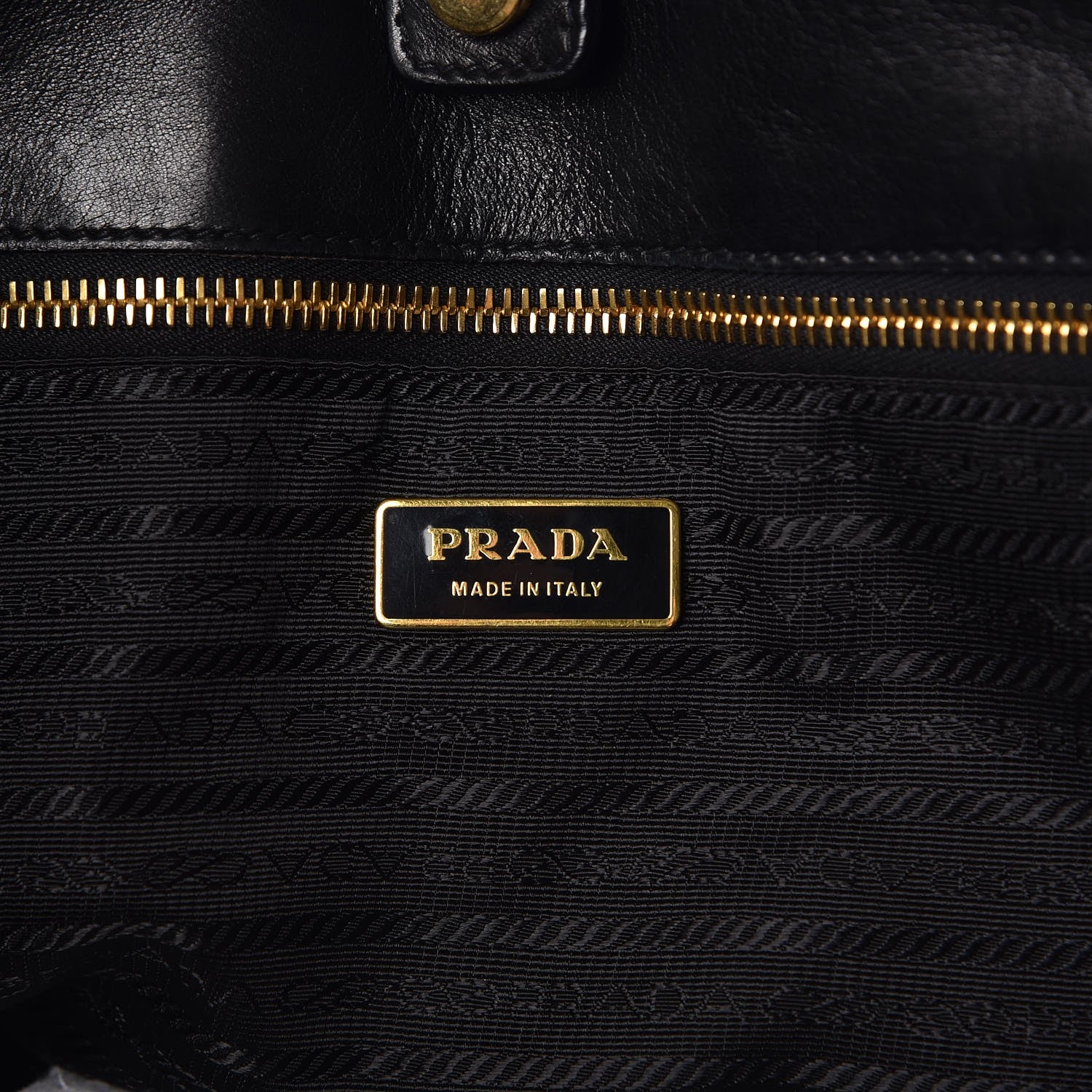 Prada Nappa Gaufre Antik Tote Black 6 of 12