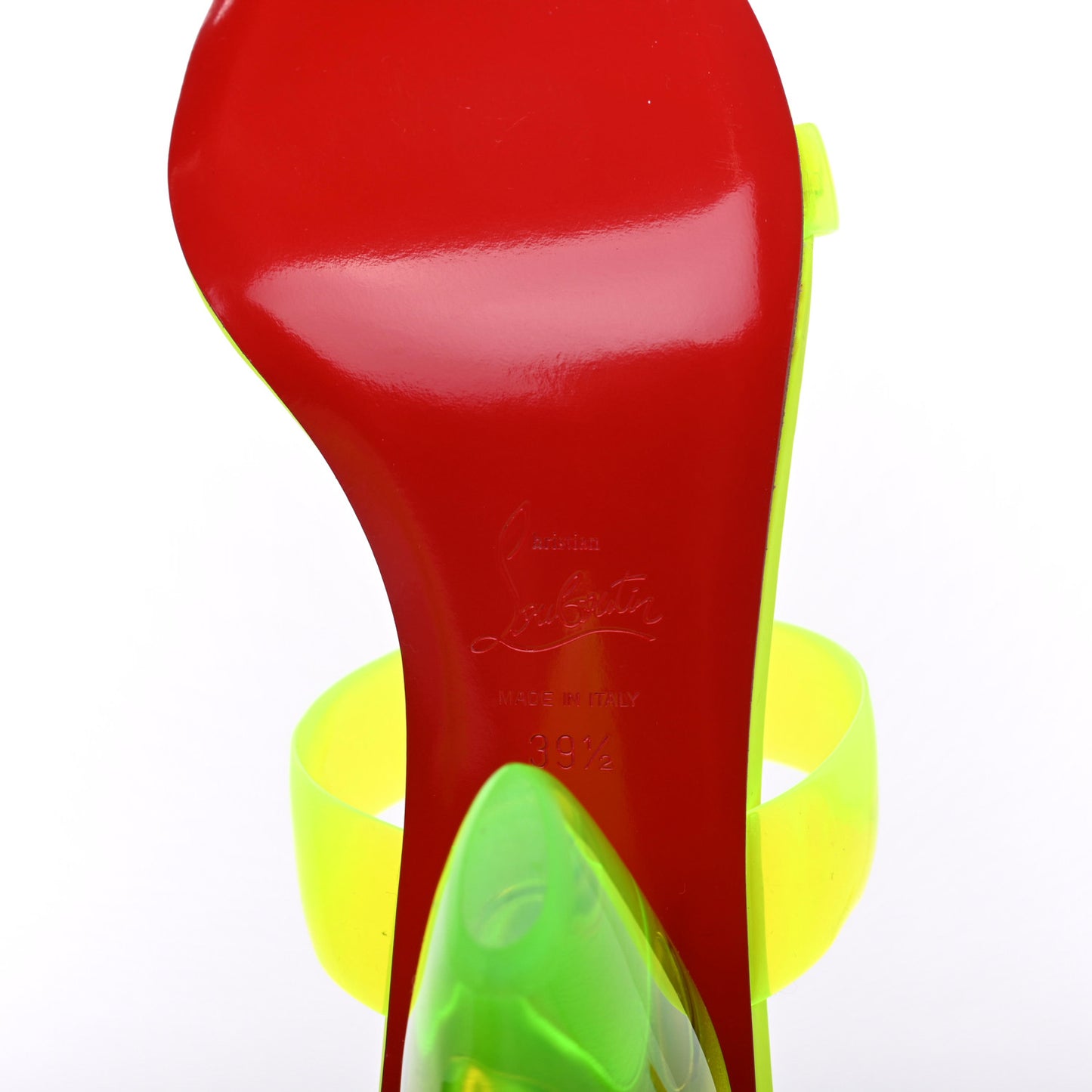 PVC Ovida 85 Slide Sandals 39.5 Yellow