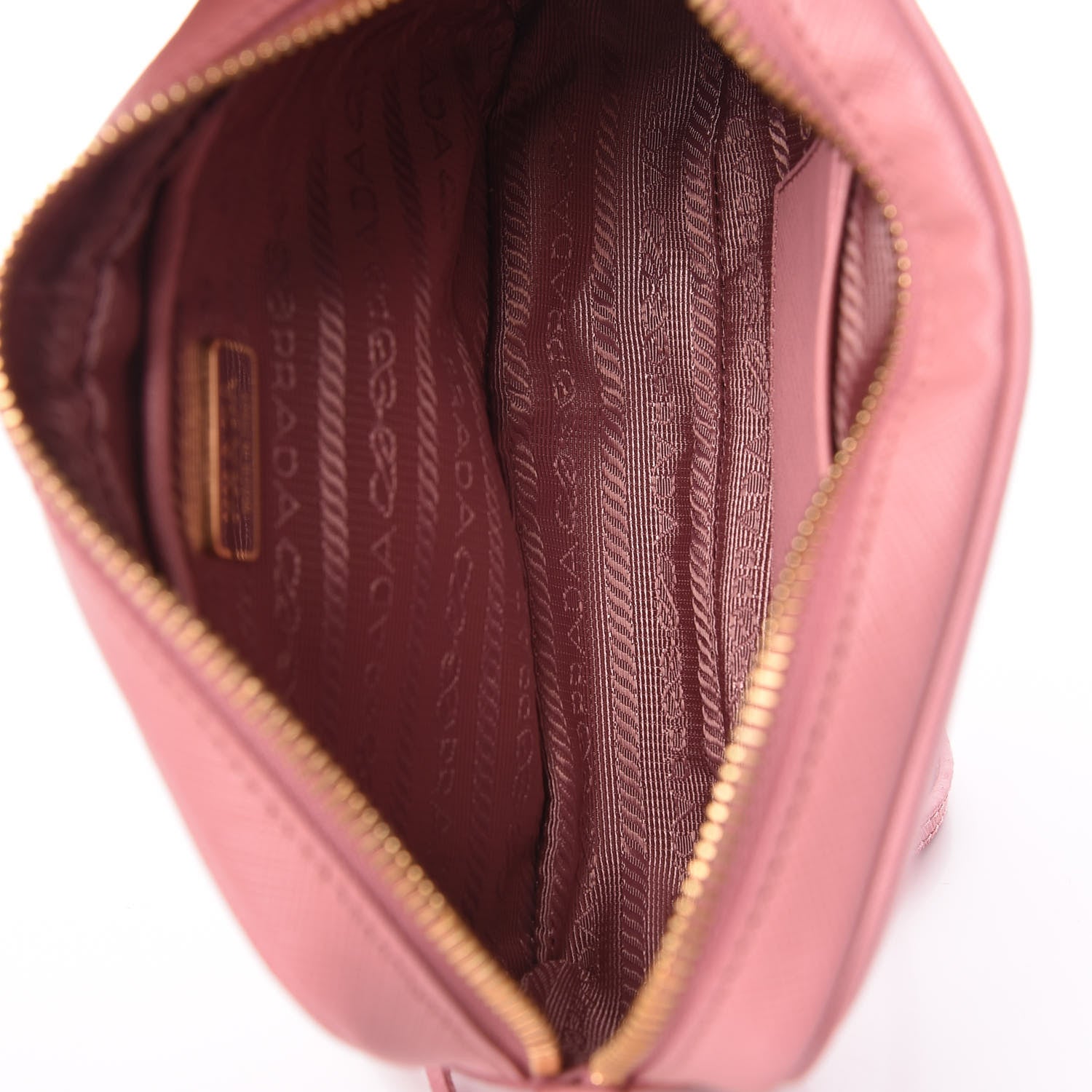 Prada Saffiano Lux Small Camera Crossbody Bag Petalo 7 of 9
