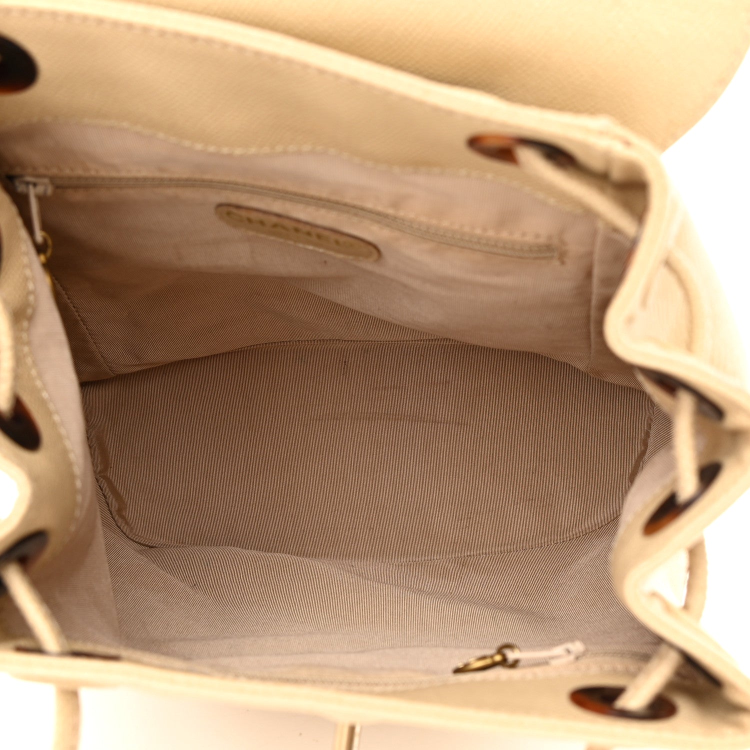 Chanel Caviar Tortoise CC Backpack Beige 5 of 19