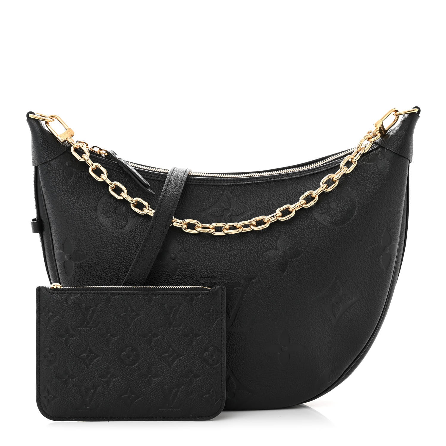 Louis Vuitton Empreinte Monogram Giant Loop Hobo Black 3 of 11