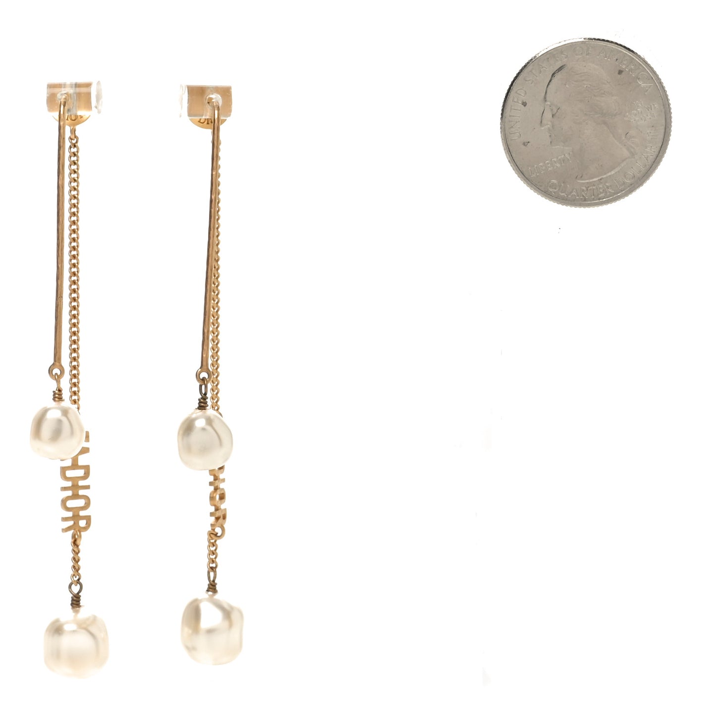 Pearl J'adior Dangle Earrings Gold