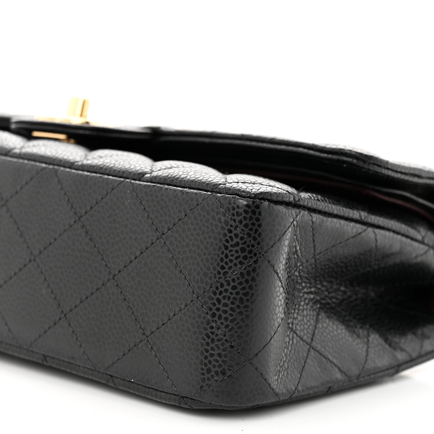 Chanel Caviar Quilted Medium Double Flap Black 10 of 11