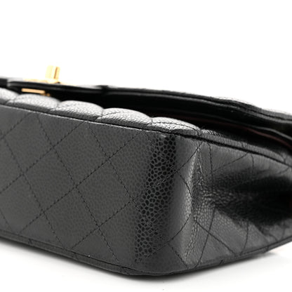Chanel Caviar Quilted Medium Double Flap Black 10 of 11