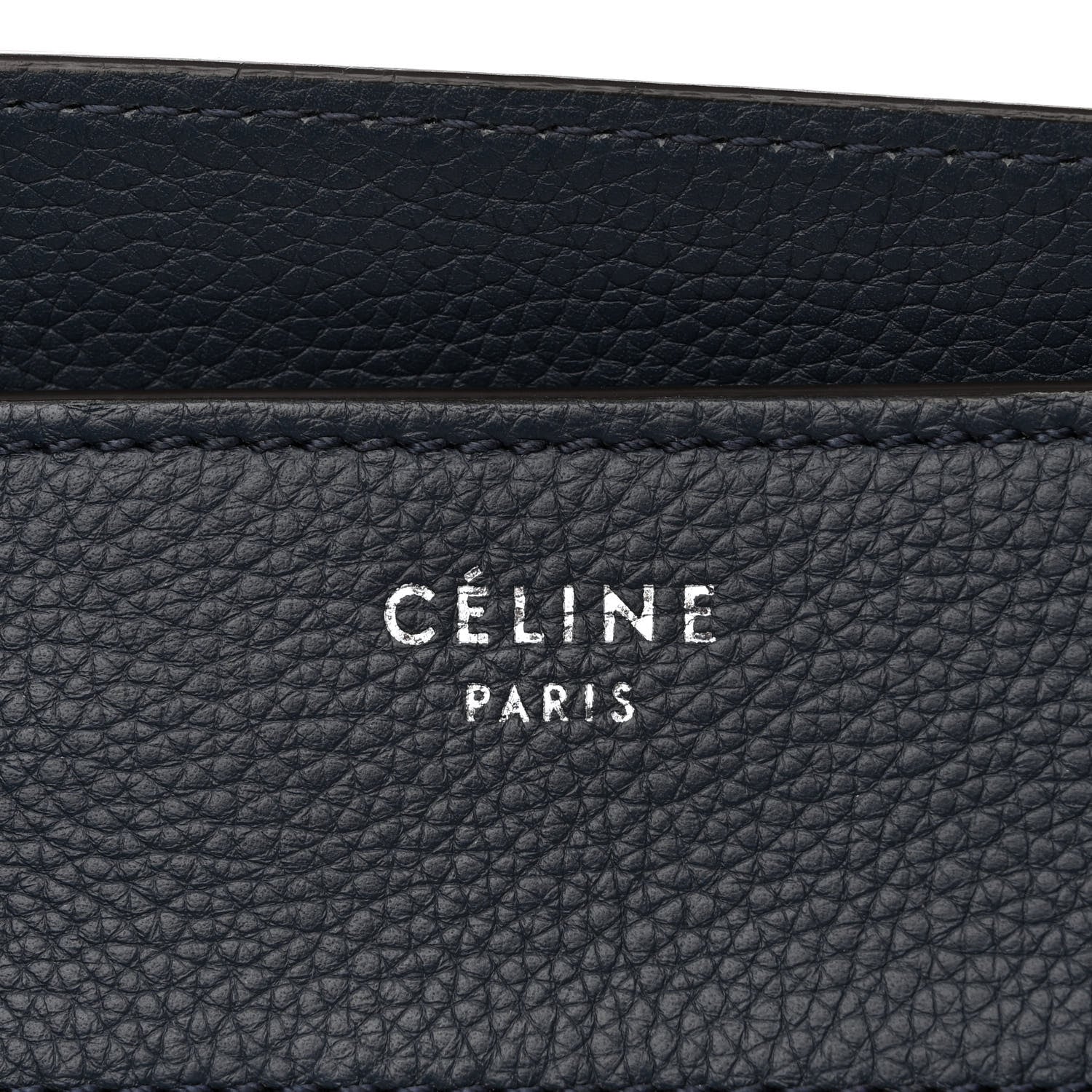 Celine Drummed Calfskin Mini Luggage Orage 11 of 12