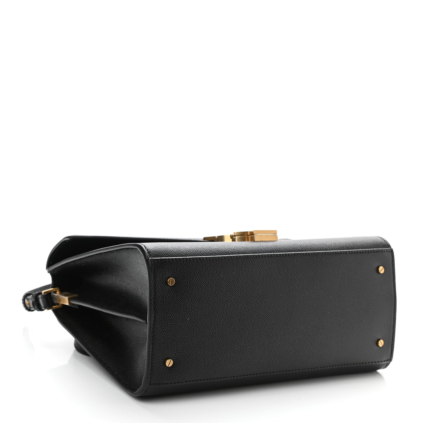 Grain de Poudre Medium Classic Monogram Cassandra Top Handle Black