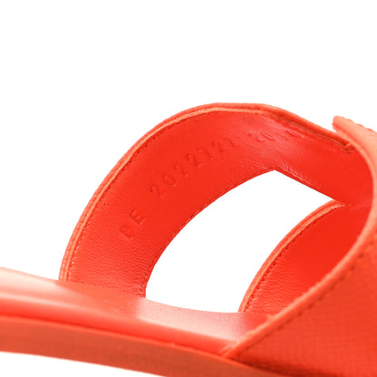 Hermes Epsom Oran Sandals 40.5 Orange Poppy 8 of 10