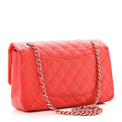 Chanel Lambskin Perforated Medium Double Flap Red 3 of 28