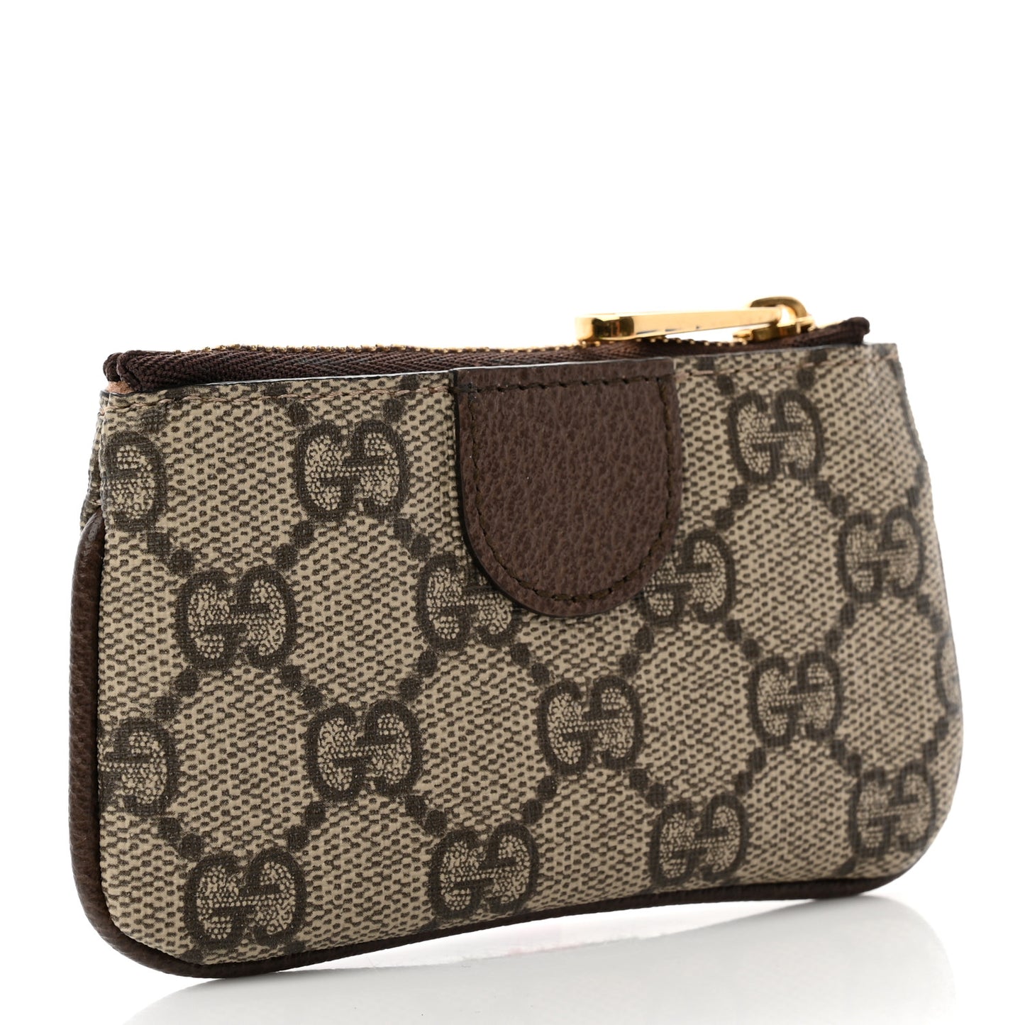 GG Supreme Monogram Web Ophidia Key Case Beige New Acero