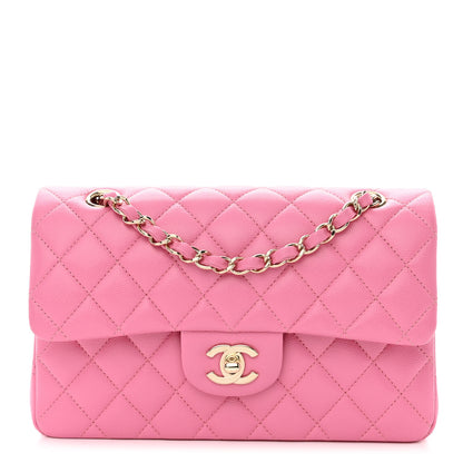 Chanel Caviar Quilted Small Double Flap Pink 1 of 11