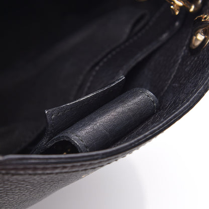 Gucci Calfskin Small Bamboo Shopper Tote Black 11 of 13