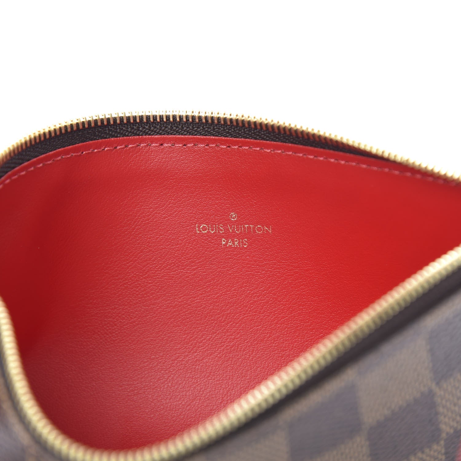 Louis Vuitton Damier Ebene Felicie Chain Wallet Zippered Insert 6 of 6